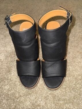 Dolce Vita Black Open-Toe Ankle Strap Heels